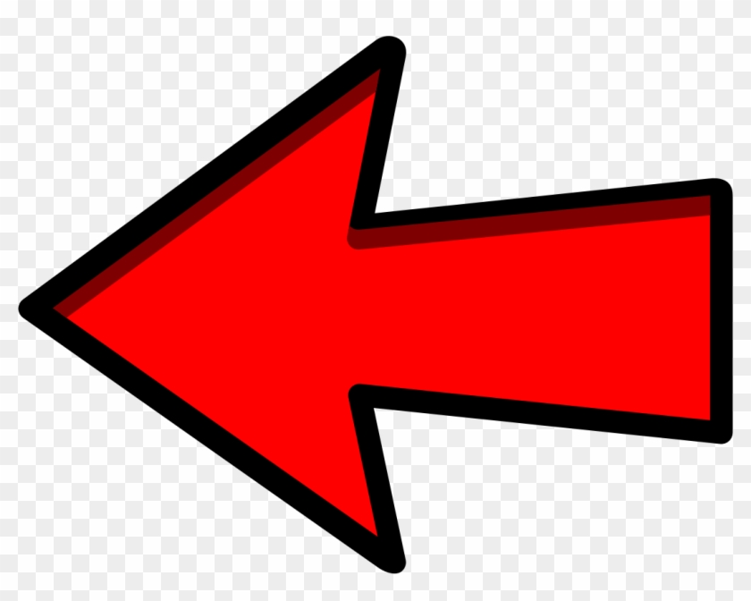 Clipart Red Arrow Left Pointing - Red Arrow Clip Art #54636