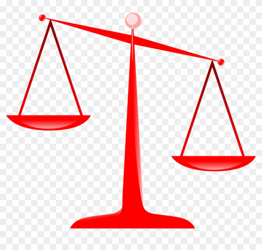 The Plaintiffs Also Say It Violates The First And Fifth - Scales Of Justice Clipart Red #54667