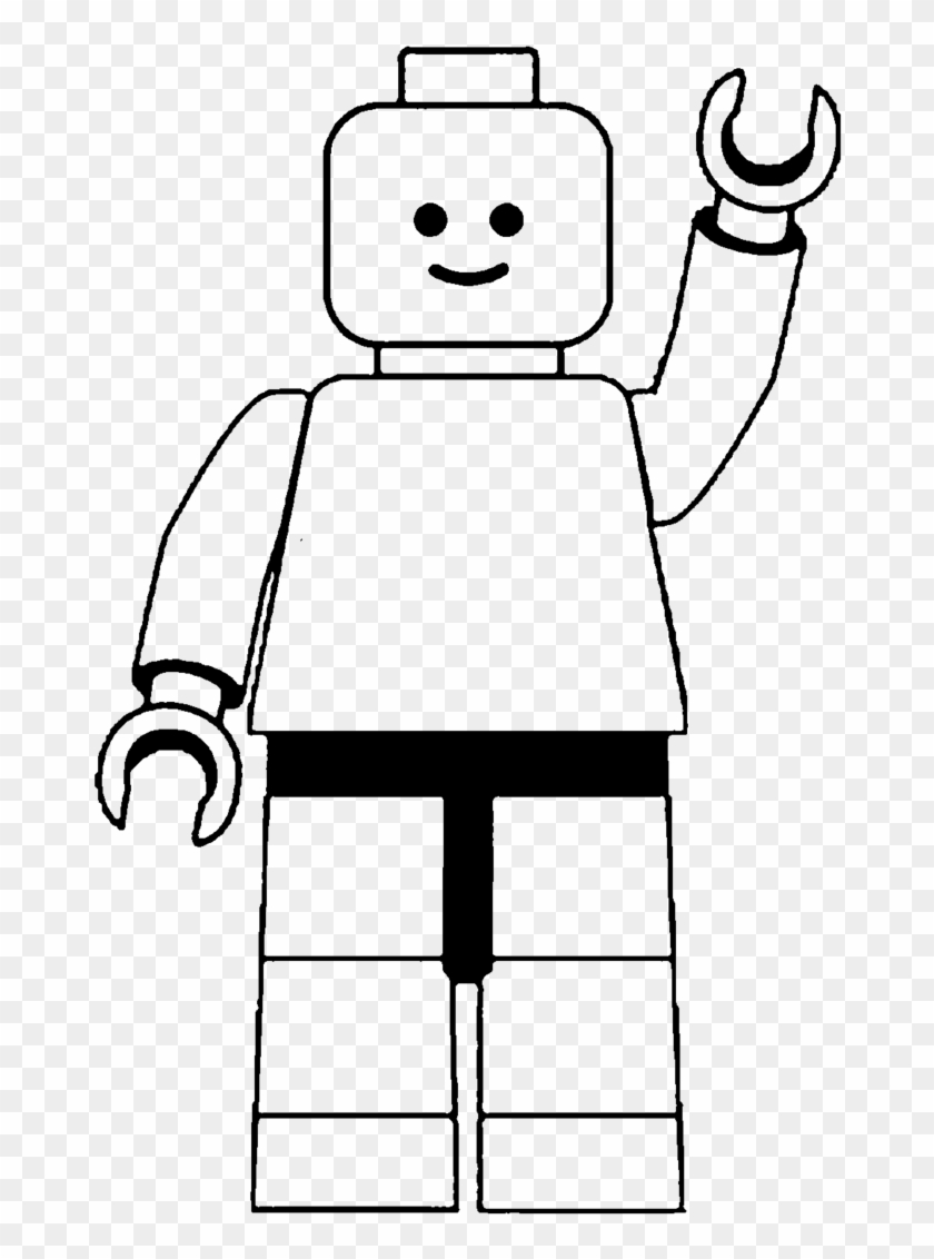 Lego Man Clip Art Black And White - Lego People Black And White #54754