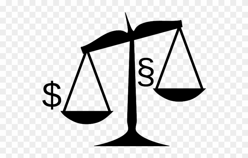 Justice, Law, Measurement, Balance, Money - Scales Of Justice Clip Art #54881