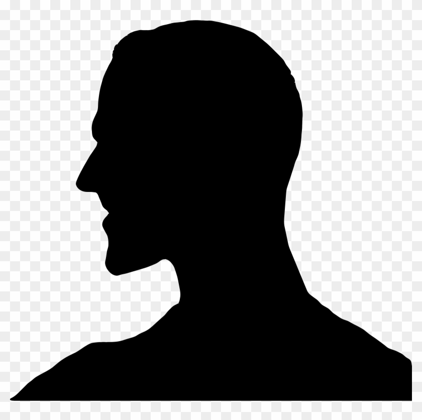 Clipart - Man's Head Silhouette #55300