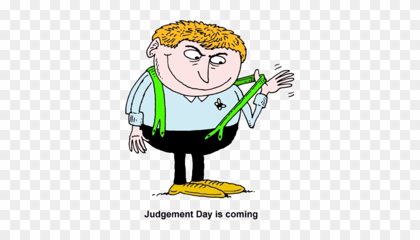 Judgement Day Is Coming - Suspenders Day Clip Art #55304