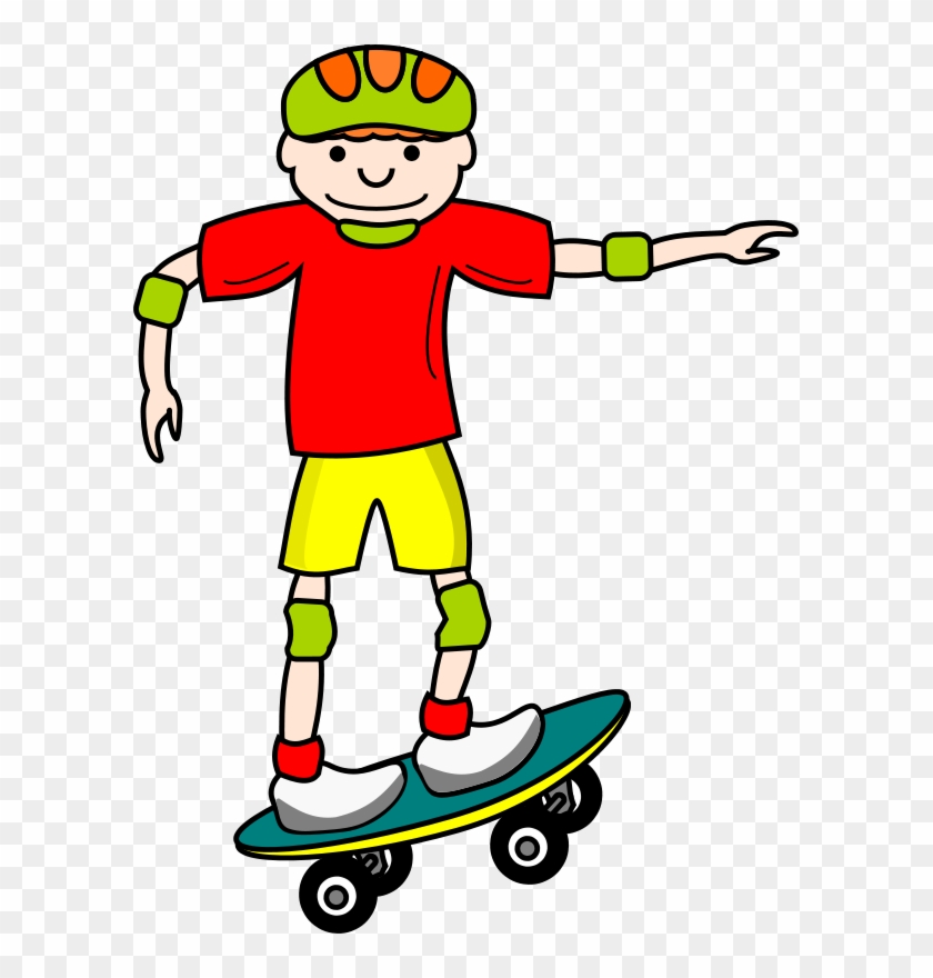 People Clipart Skateboarding - Skateboard Clipart #55394