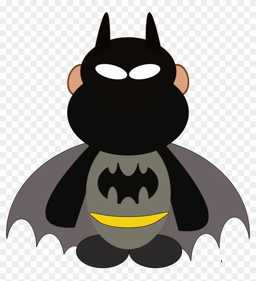 Batman Clipart Funny - Batman Monkey Cartoon #55436