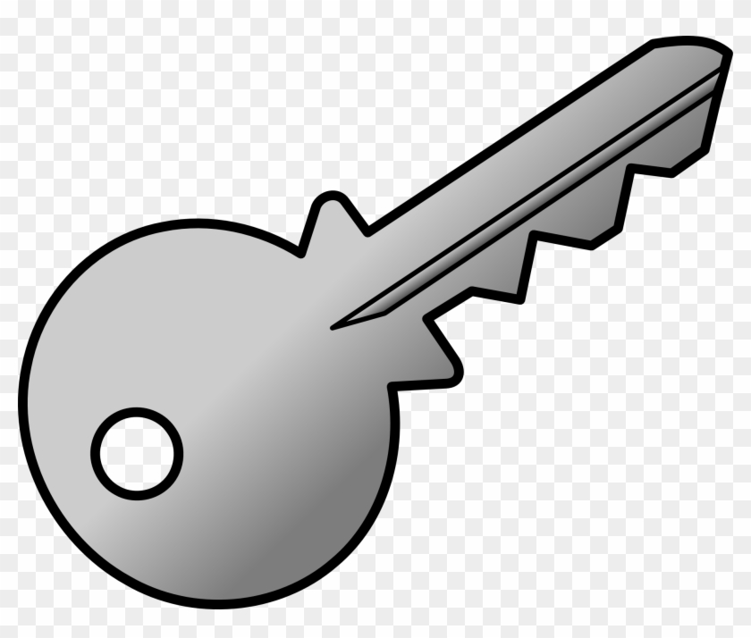 Blue House Key - Key Clipart #55444
