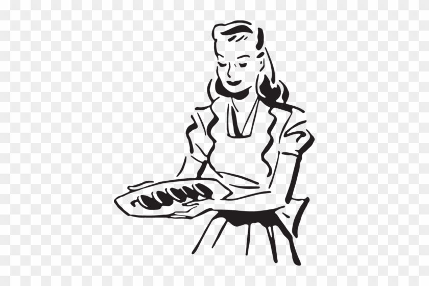 Woman Serves Food - Sitting #55480