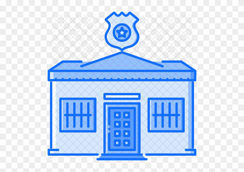 Police Station Icon - Police Station Clipart #55682