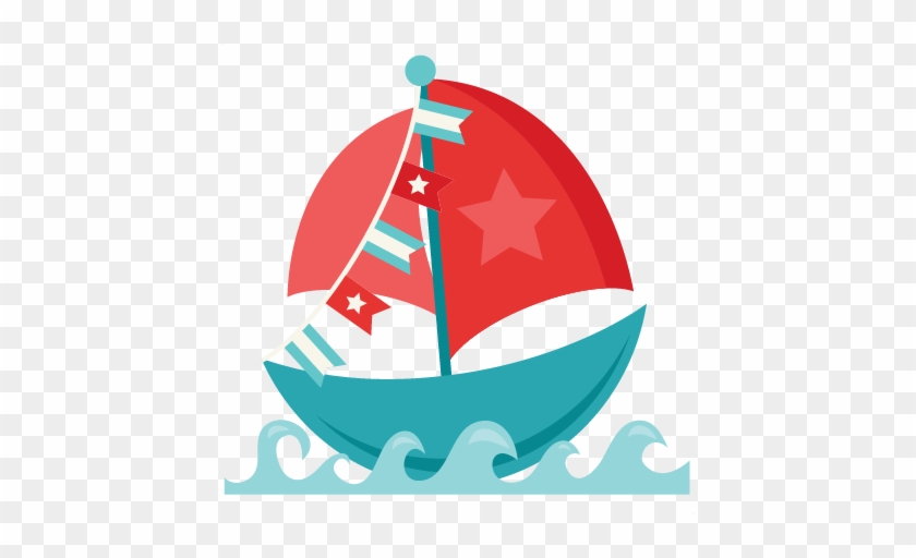 Sailboat Svg Scrapbook Cut File Cute Clipart Files - Scalable Vector Graphics #55807