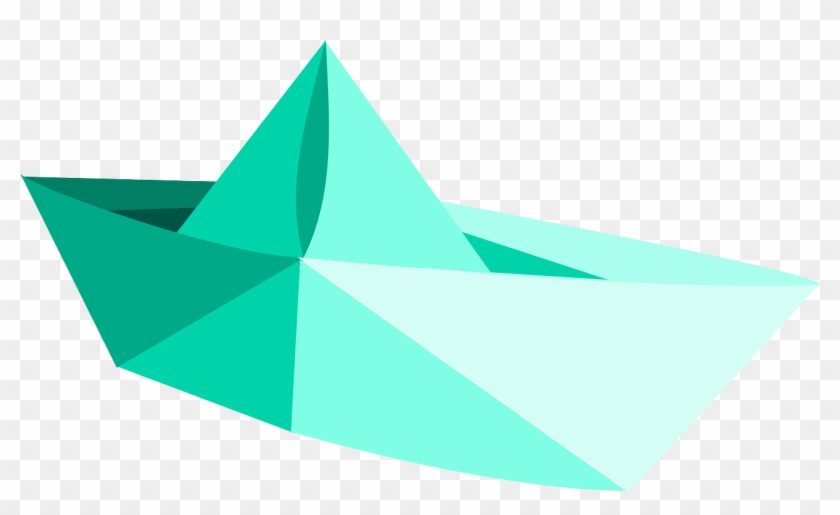 Clip Art Tags - Transparent Origami Boat Clipart #55932