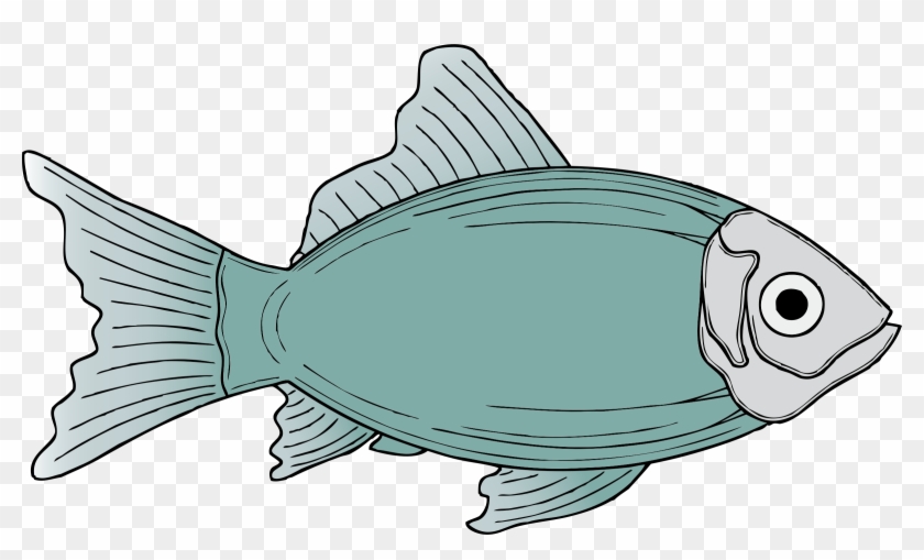 Cod Fish Cartoon Free Download Clip Art On - Blue Fish Shower Curtain #55945