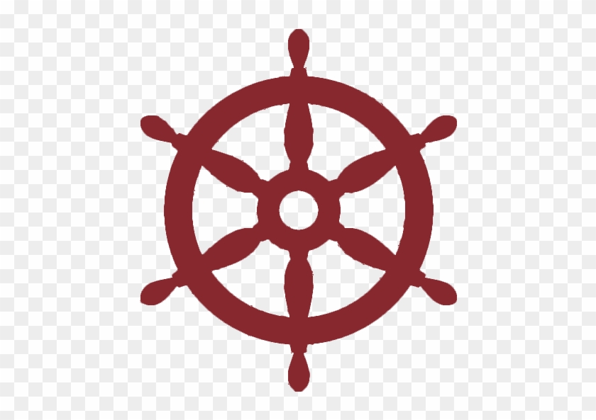 Ship Wheel-512red - Ship Steering Wheel Icon #55994