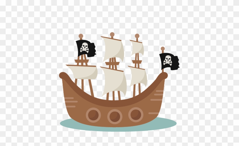 Pig Clip Art Wallpapers - Transparent Background Pirate Ship Clipart #56026