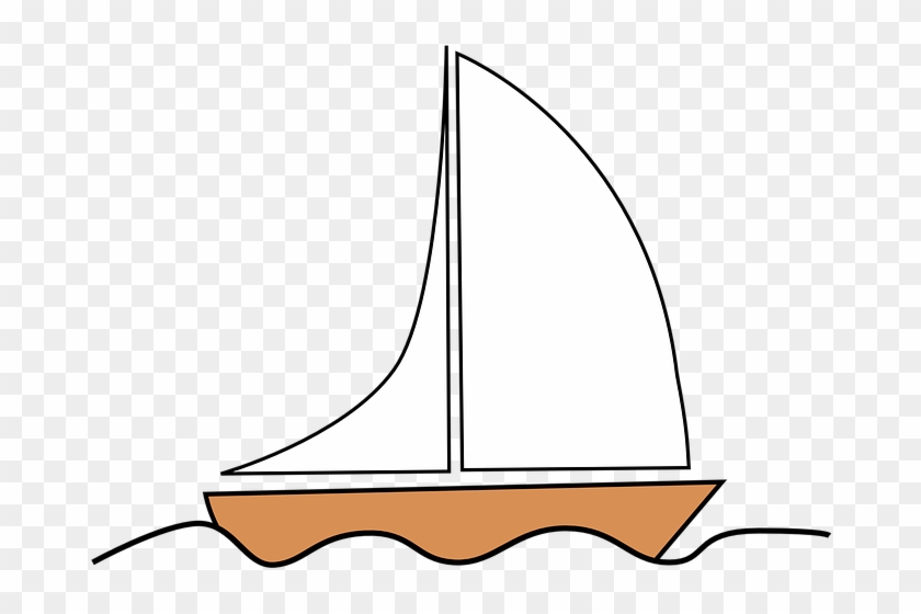 Barque Bark Boat Sail Sailing Ship Wooden Sailing - Small Ship Clip Art #56160