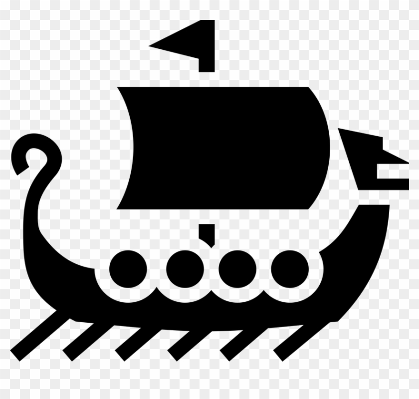 Boat Icon Sailing Ship Simple Symbols Viking - Stories Of Norse Gods And Heroes #56256