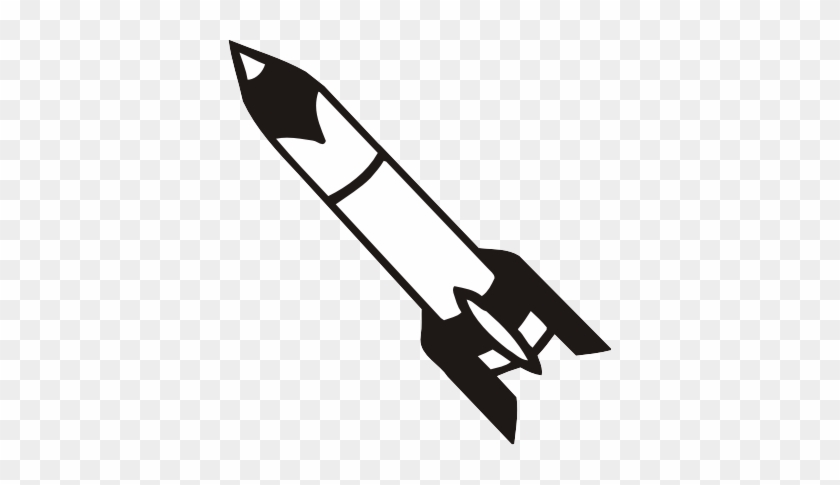 Model Rocket Clip Art - Rocket Clipart Black & White #56311