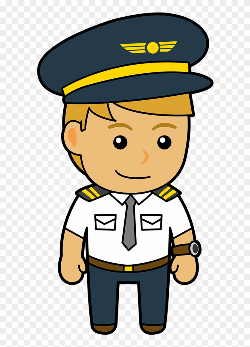Airplane Clipart Captain - Pilot Clipart #56537