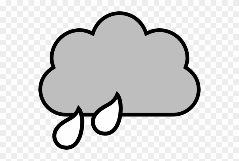 Cloud Black And White Storm Cloud Clipart Black And - Rain Cloud Clipart #56602