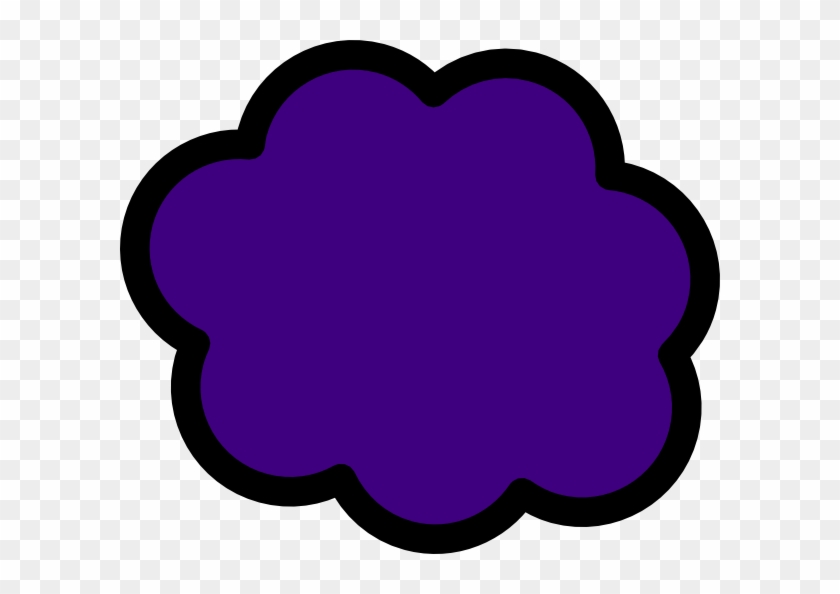 Purple Cloud Clip Art - Blue Clip Art #56612