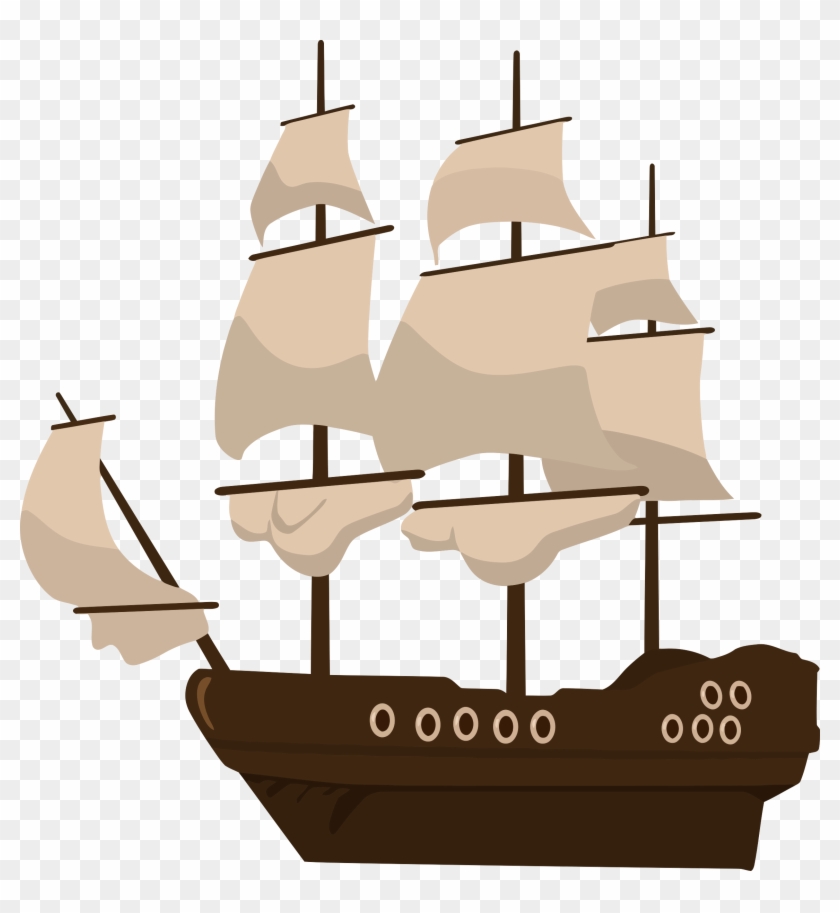 Big Image - Pirate Ship Clip Art #56823