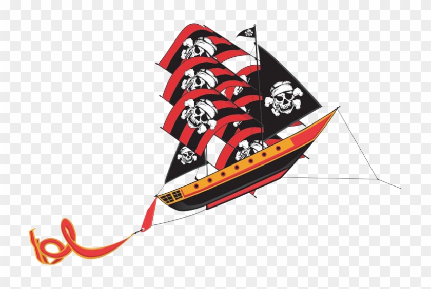 Pirate Ship 3-d Supersize Nylon Kite - X Kites 3 D Supersize Pirate Ship #56860