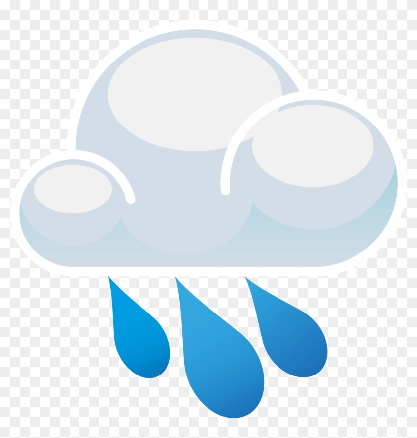 Clip Art Rain Showers Clip Art - Rain Cloud Png #56886