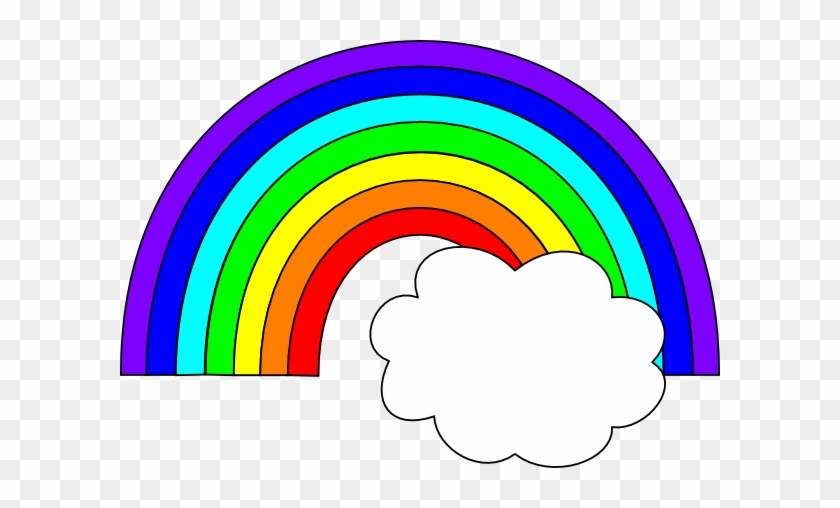 Rainbow And Cloud Clipart #56930