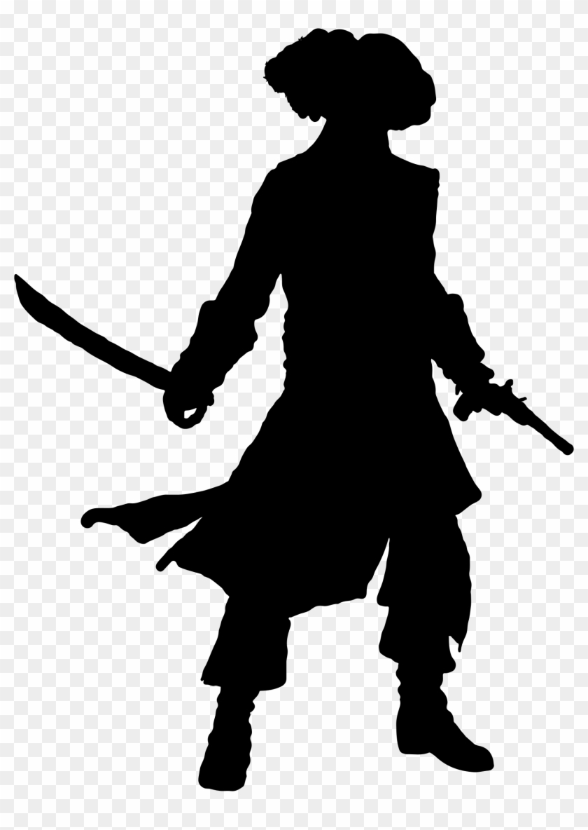 Pirate Clipart Silhouette - Silhouette Of A Pirate #56949