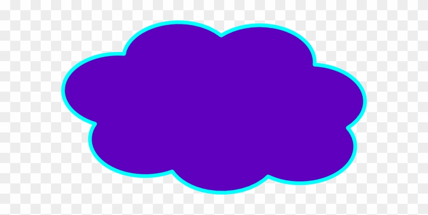 Purple Cloud Clip Art At Clker - Blue Cloud Clipart #56964