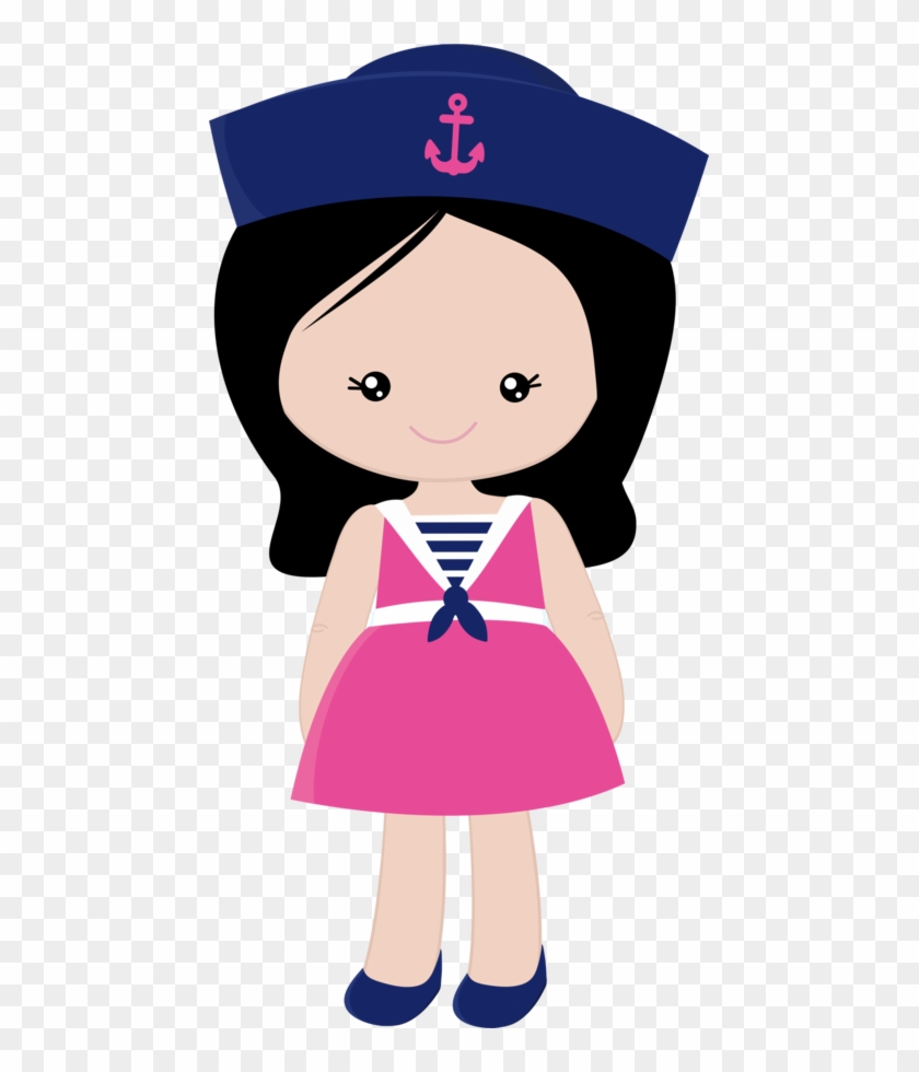 Topper, Clip Art, Cutting Files, Profile, Stenciling, - Sailor Girl Clipart #56988