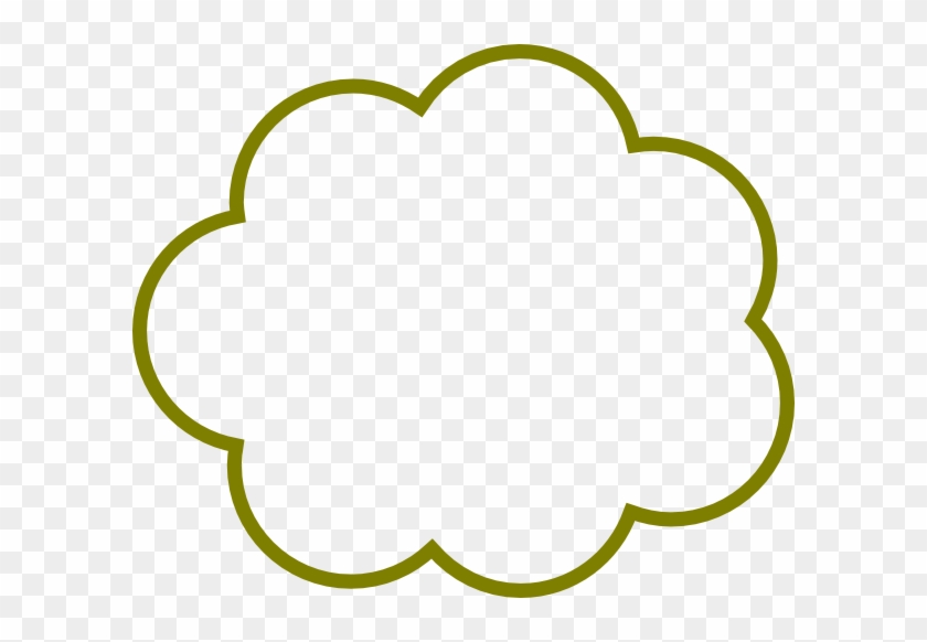 Green Cloud Clip Art - Thought Cloud #57009