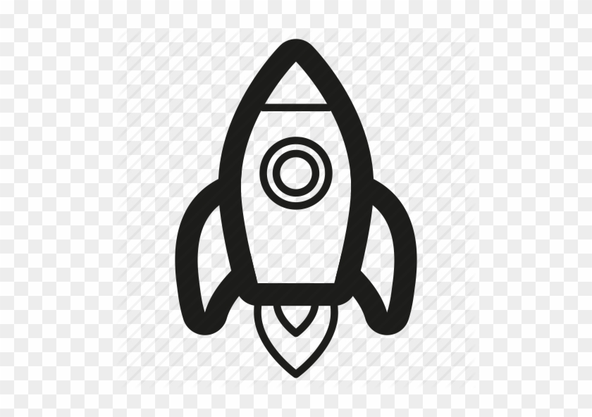 Rocket Ship Outline - Emblem #57013