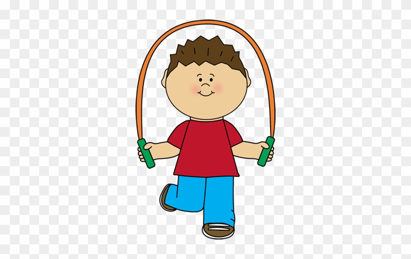 Boy Playing With Jump Rope Clip Art - Jump Rope Clipart #57069