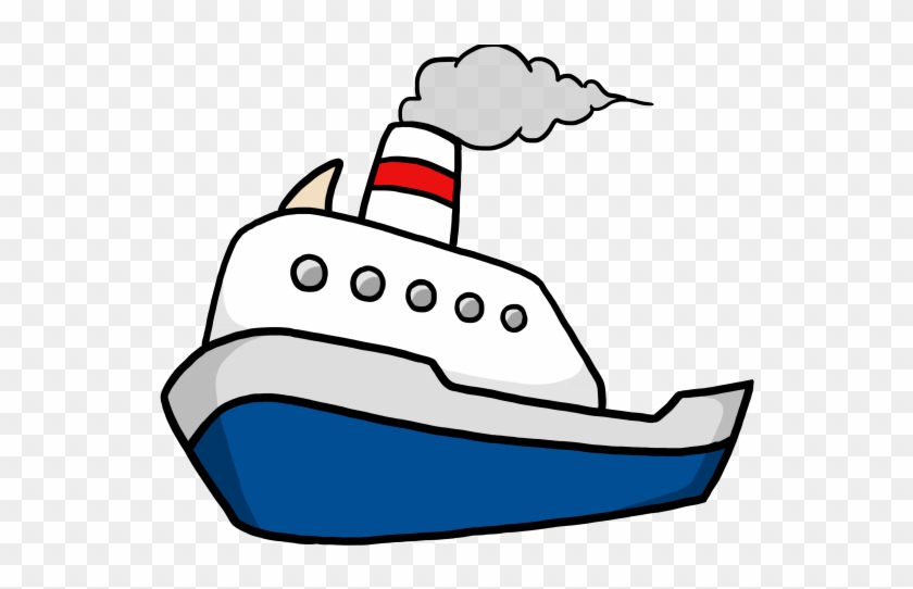 Cartoon Picture Of A Boat - Ship Clipart #57071