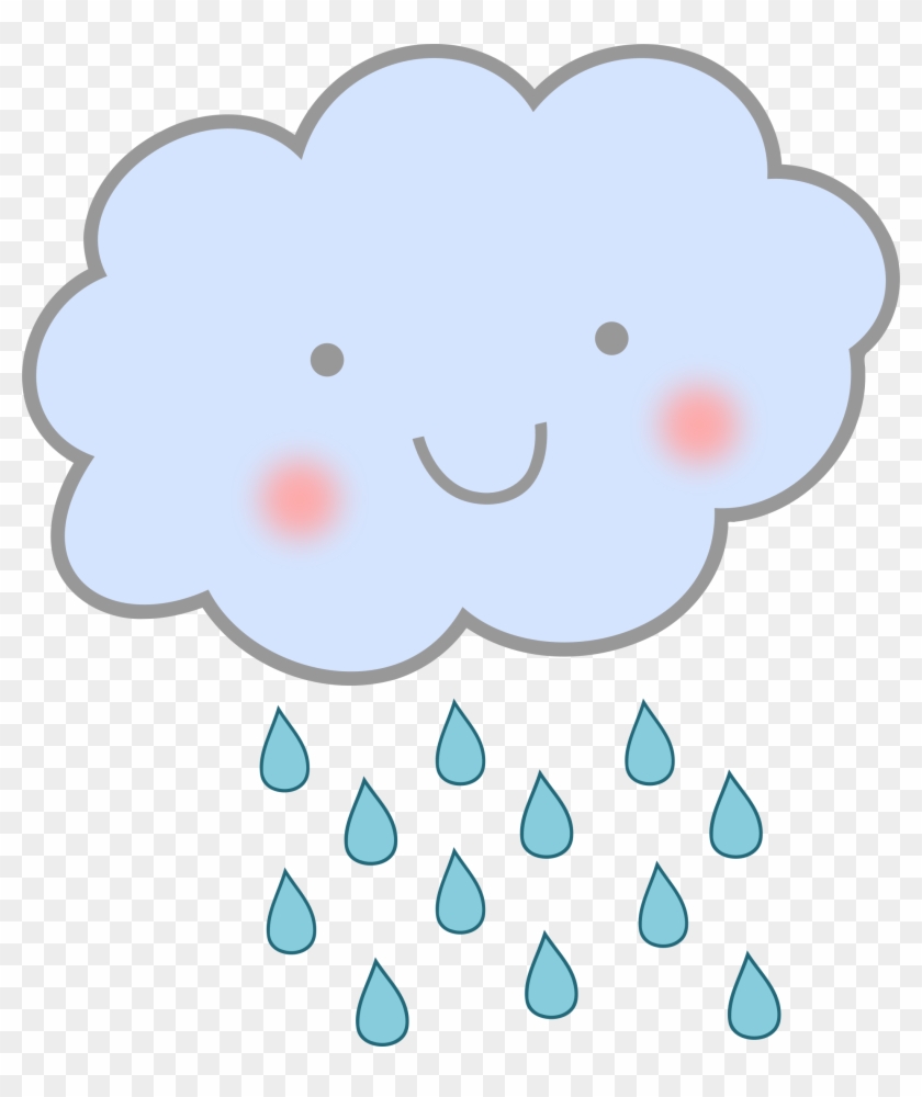 Rain Cloud Clipart - Cartoon Rain Cloud #57082