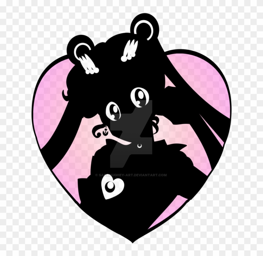 Sailor Moon Heart Silhouette By Sarahughey Art On Deviantart - Sailor Moon Png Silhouette #57227