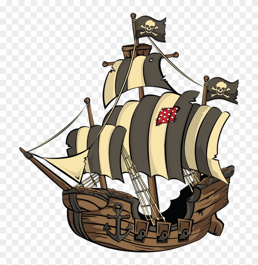 Pirate Artpirate Lifepirate Shipswooden Shippiratesfont - Cartoon Pirate  Ships - Free Transparent PNG Clipart Images Download