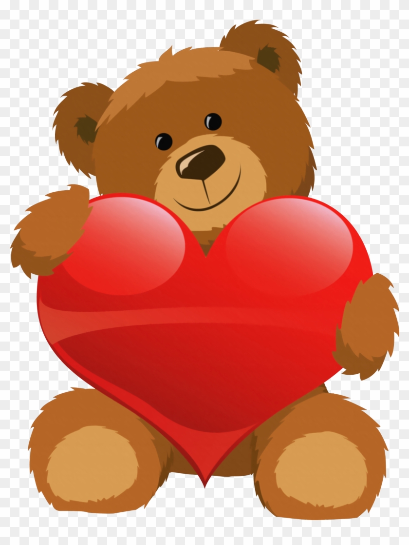 heart with teddy bear