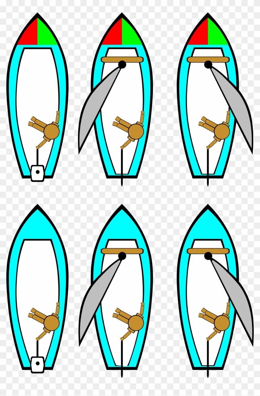 Big Image - Sailboat Top View Clipart #57344