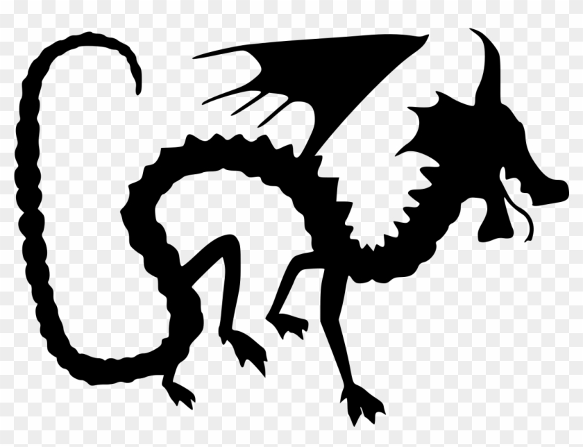 Dragon Silhouette Vector Graphic - Silhouette #57374