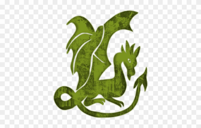 Green Dragon Clipart - Dragon Icon Black And White #57377