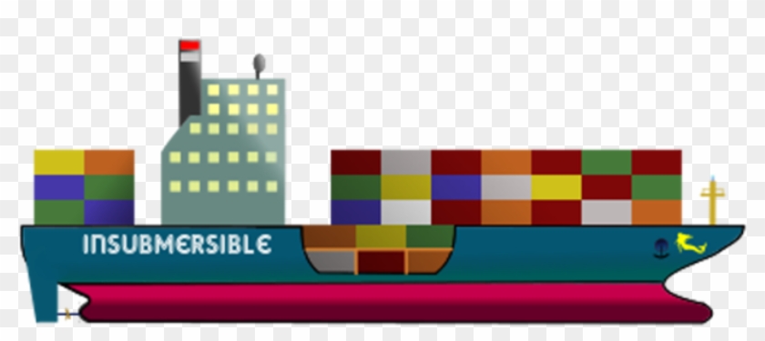 Clipart Container Ship "the Insubmersible" Throughout - Container Ship Clip Art #57409