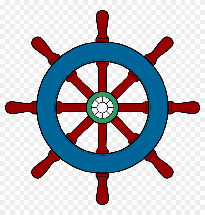 Open - Ships Steering Wheel Clip Art #57424