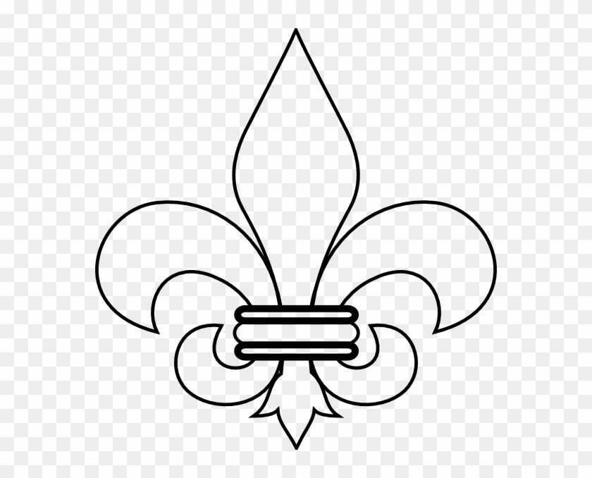 Fleur De Lis Clipart - Fleur De Lis Outline #57423