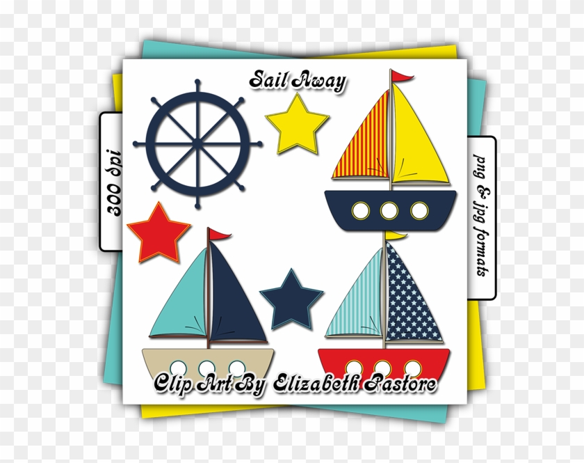 Baby Sail Boat Clip Art - Wheel #57521