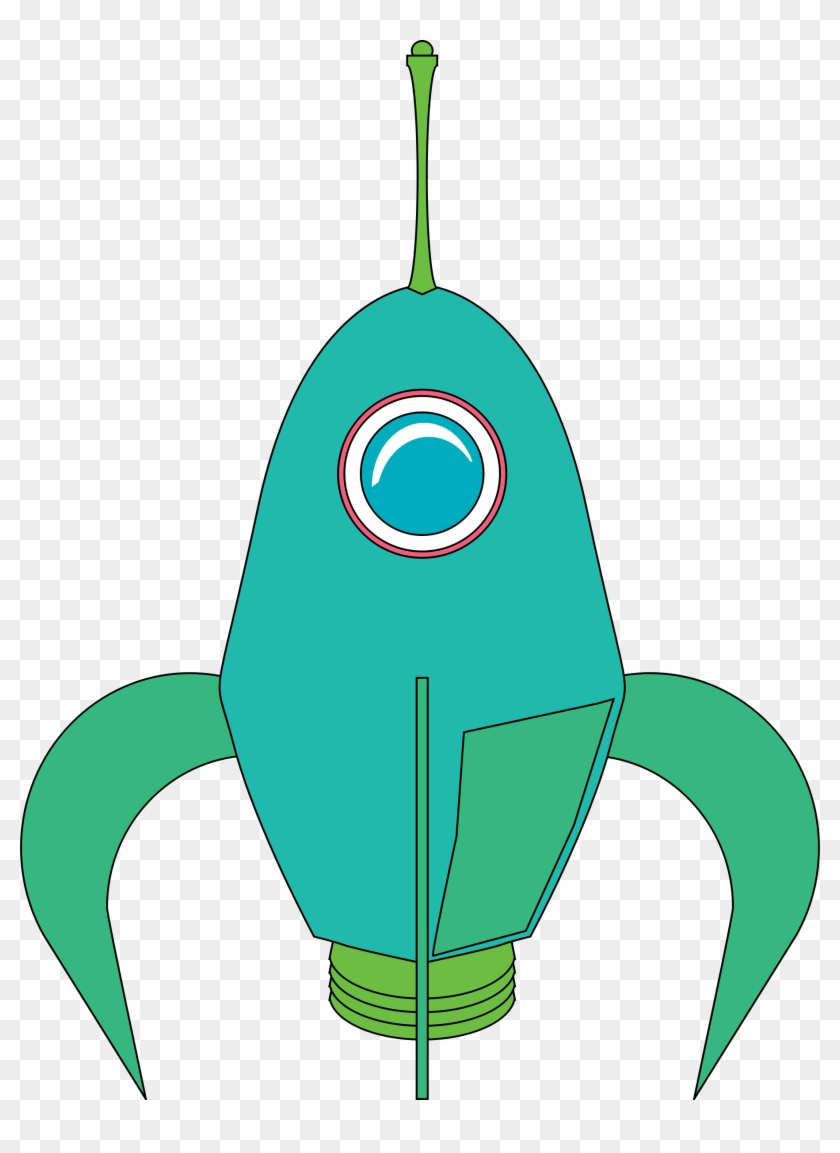 Clipart Futuristic Rocket - Futuristic Clip Art #57742