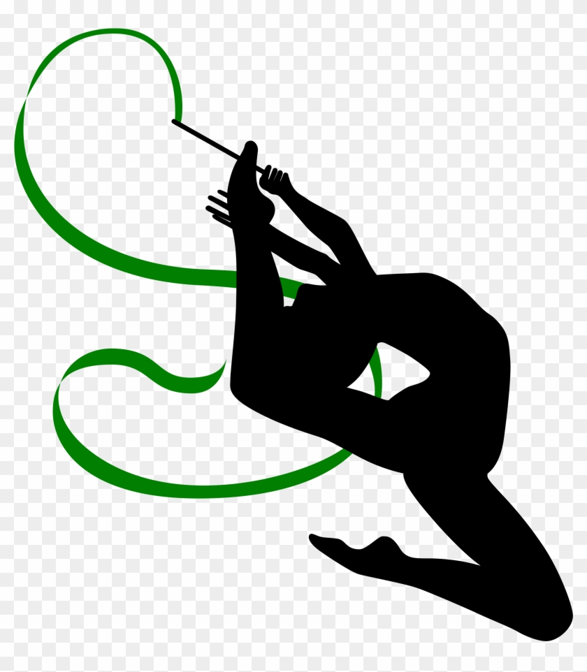 Gymnast Clipart Rhythmic Gymnastics - Rhythmic Gymnastics Ribbon Clip Art #57763