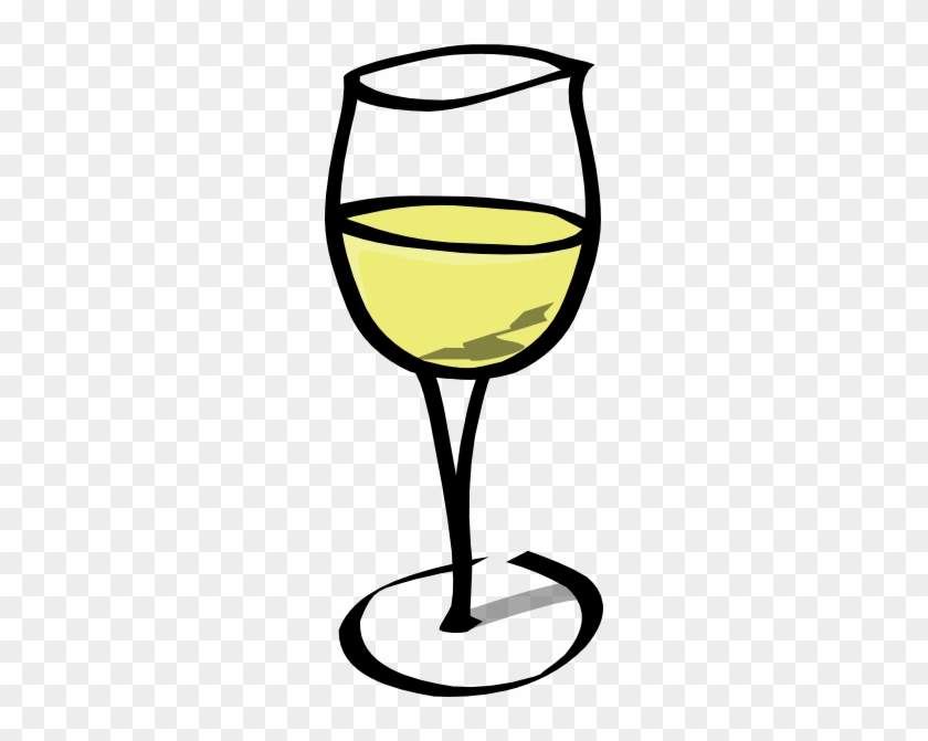 Glass Of White Wine Clip Art At Clker - Wine Glass Clip Art #57844