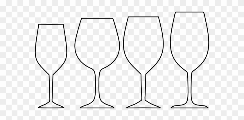 Wine Glass Clip Art Black White #57846