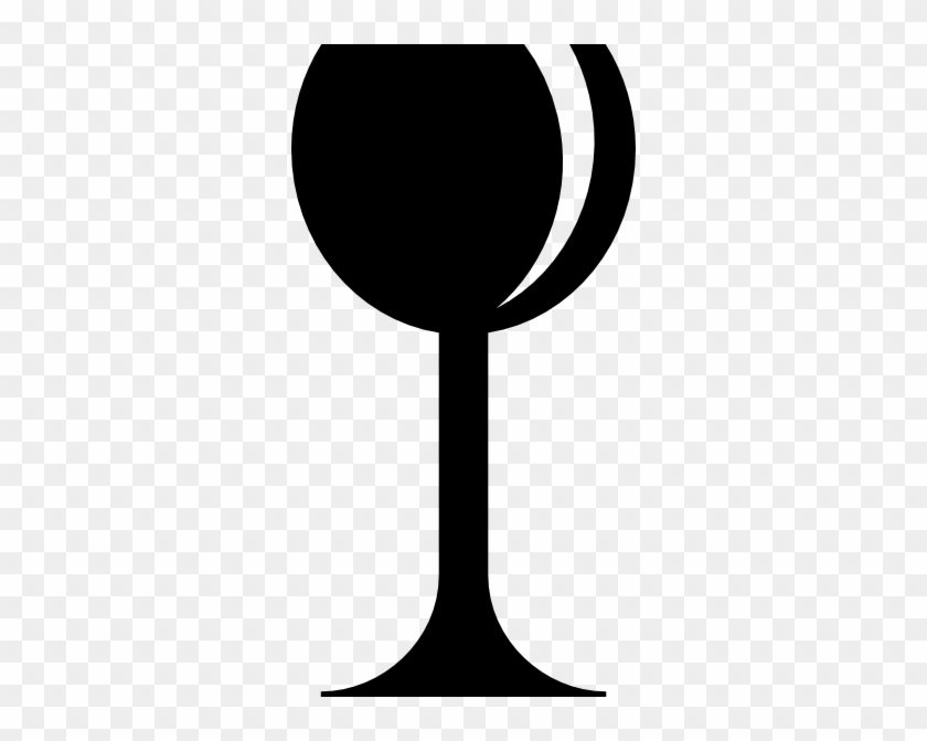 White On Black Wine Glass #57887