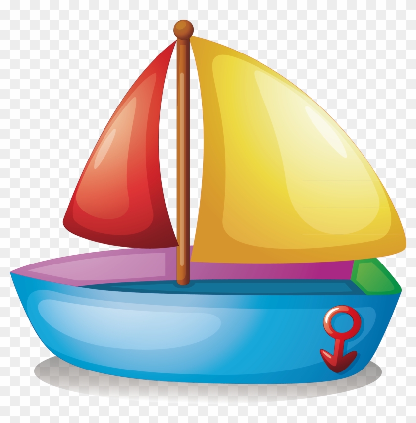 Toy Sailboat Clip Art - Toy Sailboat Clip Art #58222